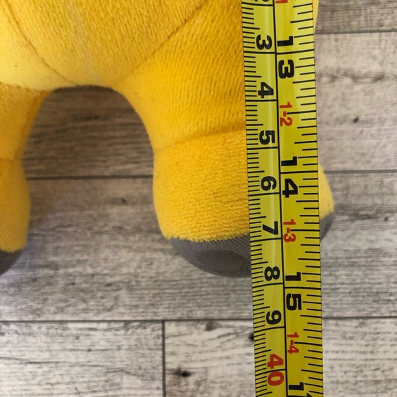 Eden - Vintage 1998 Teletubbies Laa Laa Yellow Plush Doll Flocked Face - Picture 9 of 9